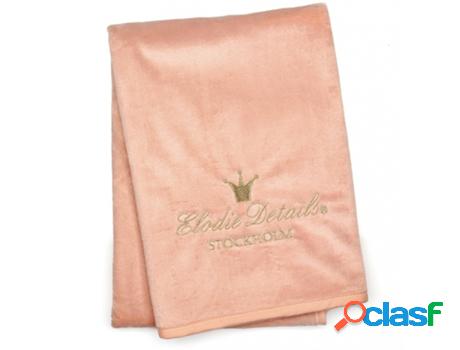 ELODIE DETAILS Manta Terciopelo Perlado Rosa Desteñido