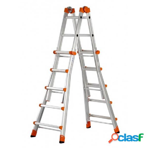 Escalera telescopica gierre 5 + 5 peldaños al040