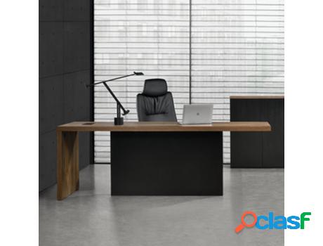 Escritorio NEU.HAUS MDF (Negro - 220 x 80 x 77 cm)
