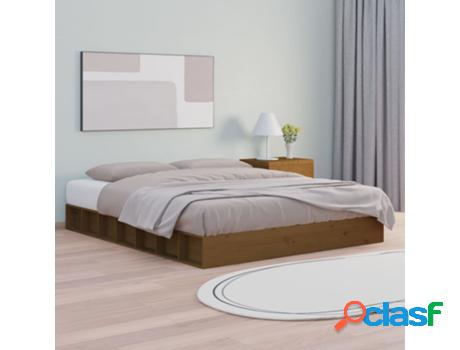 Estructura de Cama Super King VIDAXL (Marrón -Madera)