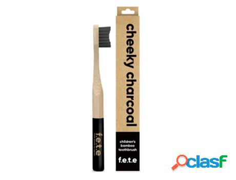 F.E.T.E Children&apos;s Bamboo Toothbrush - Cheeky Charcoal