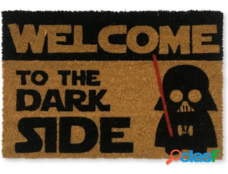 Felpudo KOKO DOORMATS Welcome To The Dark Side (Castaño -
