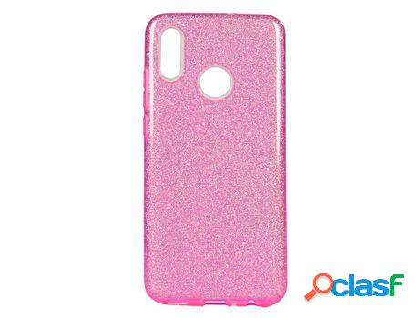 Funda Brillantina rosa para Huawei P Smart 2019