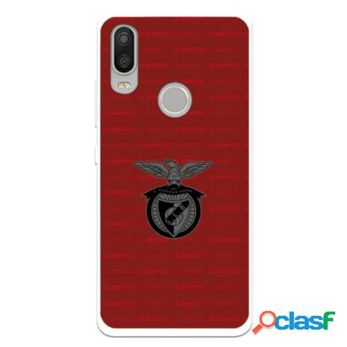 Funda Para Bq Aquaris X2 Del Escudo Fondo Granate - Licencia