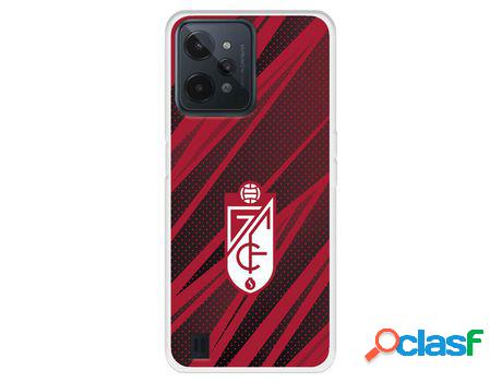 Funda Para Realme C31 Del Escudo - Líneas Rojas Y Negras -