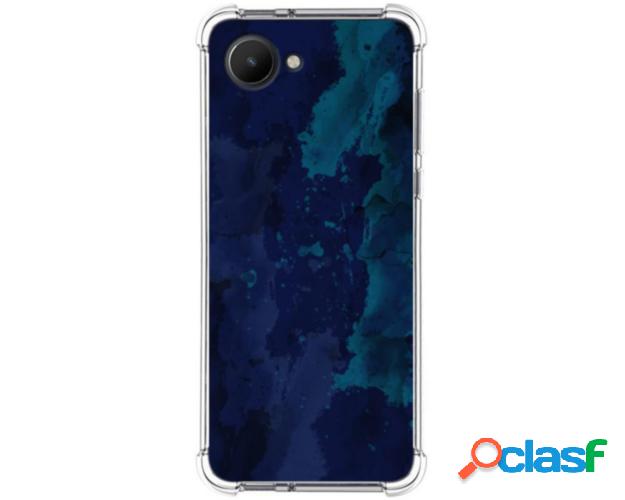 Funda Silicona Antigolpes para Realme C30 diseño Acuarela