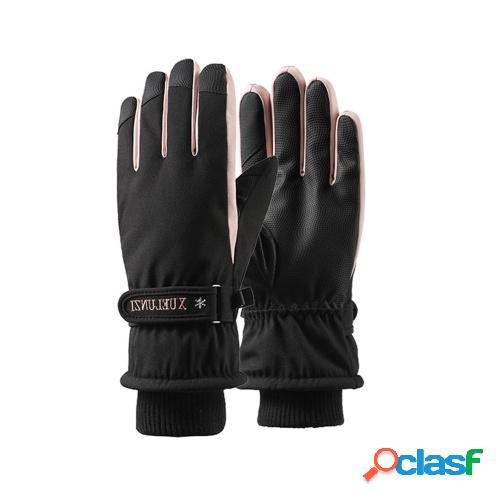 Guantes de ciclismo para mujer Guantes de esquí Bordados