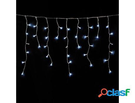 Guirnalda luces navidad cortina 3x0, metros 128 leds blanco