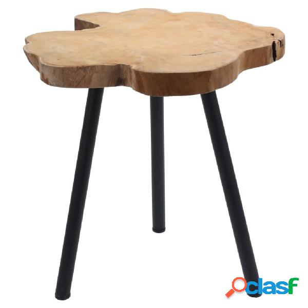 H&S Collection Home&Styling Mesita auxiliar de teca 40 cm