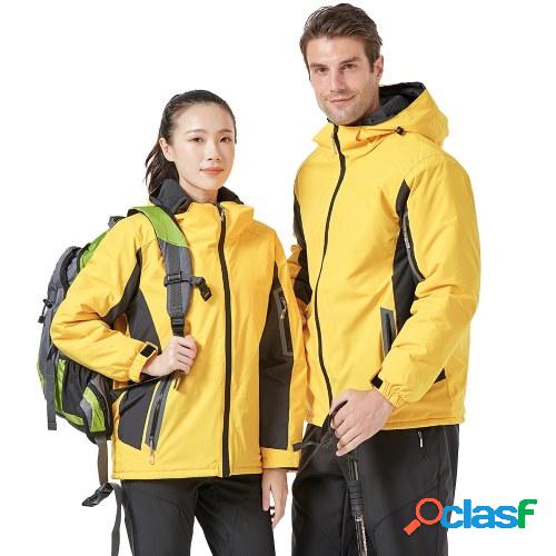 Hombres Mujeres Invierno Abrigo impermeable Con capucha