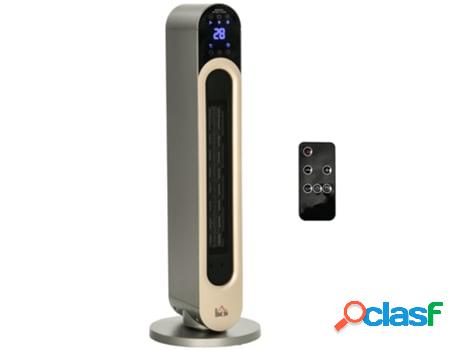 Homcom Calefactor Cerámico De Torre 1100/2200W Calentador
