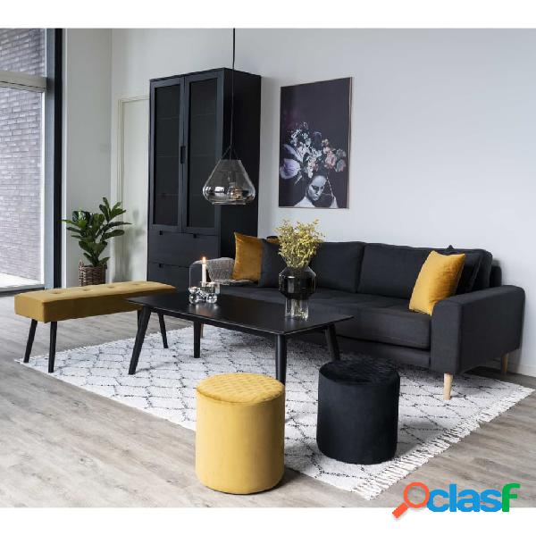 House Nordic Banco Lyla amarillo mostaza 35x100x44 cm