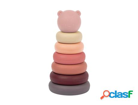 Juego Didáctico NATTOU (Silicona - Rosa - 8 x 8 x 15 cm)
