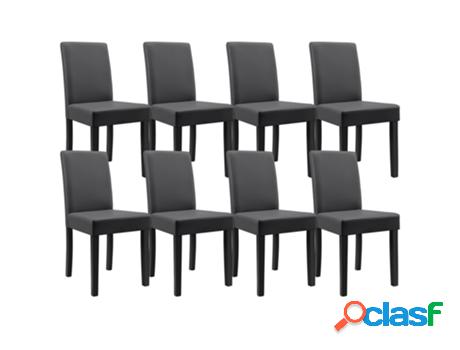 Juego de Sillas de Comedor [EN.CASA] (8 Un - Gris Oscuro -