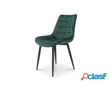 KOSMI - Conjunto de 2 cadeiras de estilo escandinavo verde