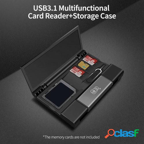 Kawau C350D USB3.1 Lector de tarjetas multifuncional Tipo-C