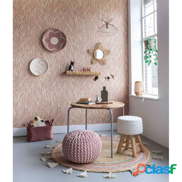 KidsDepot Mesa de juegos Circle madera de mango gris 72 cm