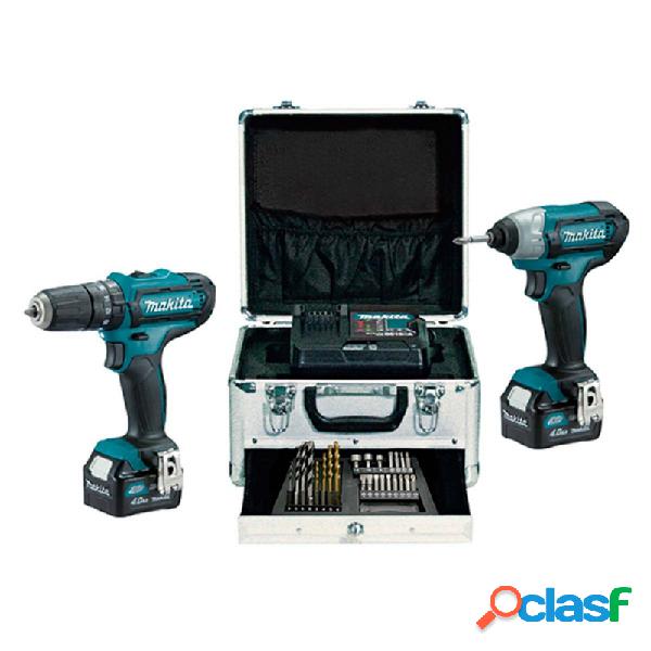 Kit combo makita taladro hp333 atornillador de impacto td110