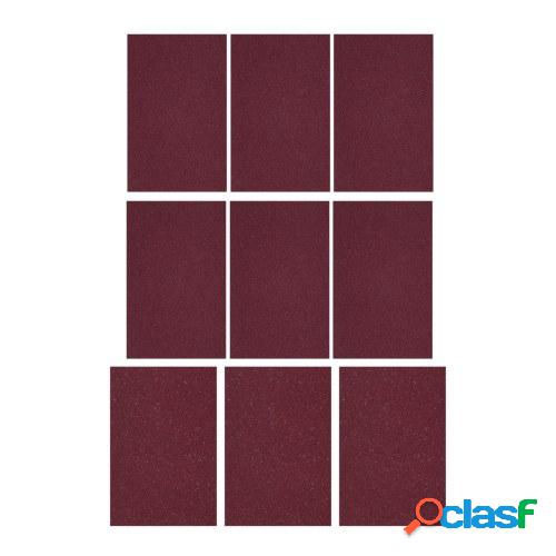 Kit de papel abrasivo de 9 hojas que incluye 3 piezas de