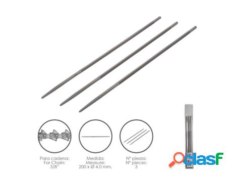 Limas cadena motosierra 200 x ø 4.0 mm. 3/8 lp (pack 3
