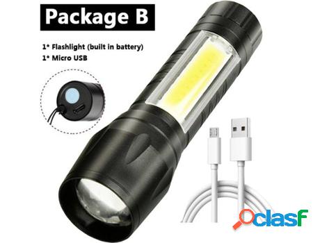 Linterna Led Xp-G Q5 Con Batería Incorporada ALIN411-1