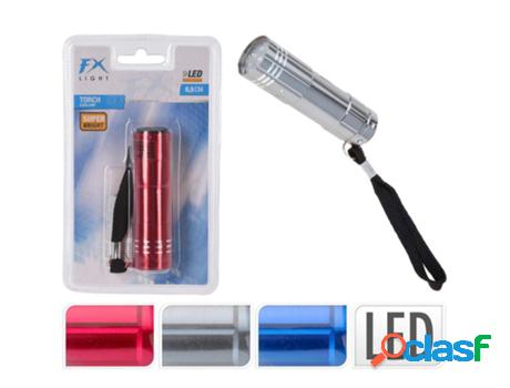 Linterna bolsillo 8,5cm 9 led surtida blister