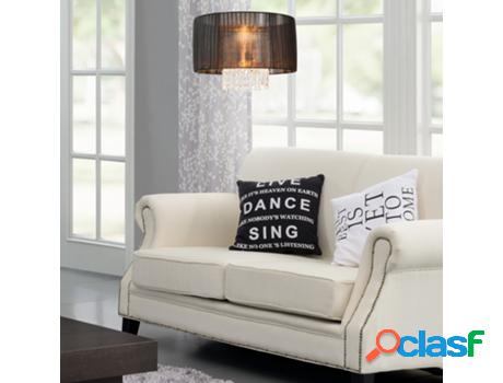 Lámpara Colgante LUX.PRO Negro/Cromo (60 W - E27)