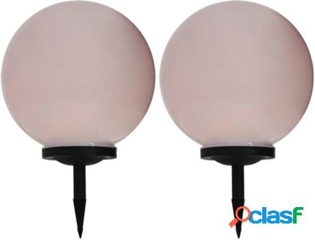 Lámpara Solar VIDAXL LED (0.72 W - 2 Un)