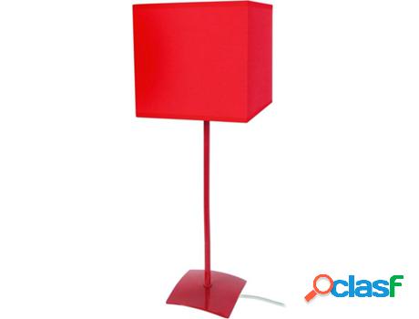 Lámpara de Mesa TOSEL Alfena Carré (Cuadrado Rojo, Rojo -