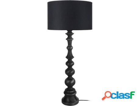Lámpara de Mesa TOSEL Anais (Negro, Negro Cilíndrico - E27