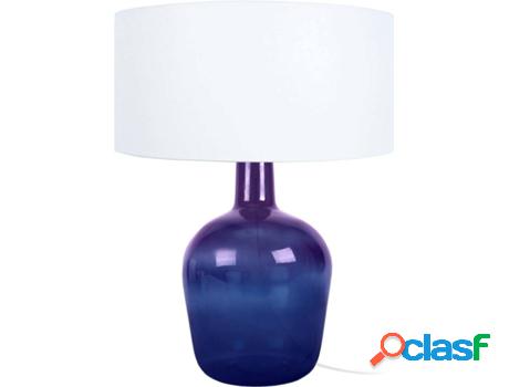 Lámpara de Mesa TOSEL Bordeaux (Morado, Blanco Cilíndrico