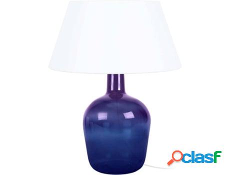 Lámpara de Mesa TOSEL Bordeaux (Morado, Blanco - E27 -