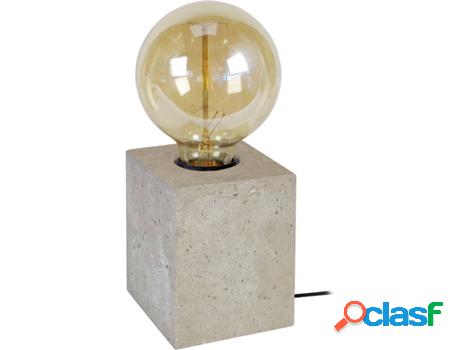 Lámpara de Mesa TOSEL Béton Cube (Blanco - E27 - Máx. 40W