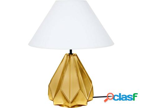 Lámpara de Mesa TOSEL Helsinki (Império Dorado, Blanco -