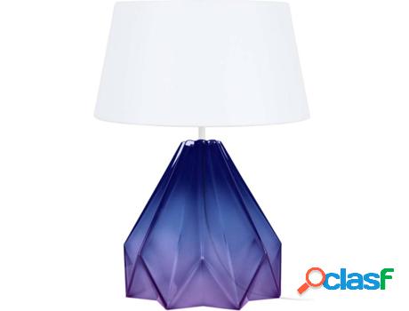 Lámpara de Mesa TOSEL Helsinki (Morado, Blanco - E27 -