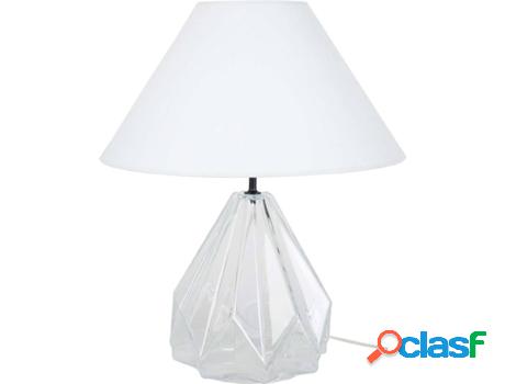 Lámpara de Mesa TOSEL Helsinki (Transparente, Blanco