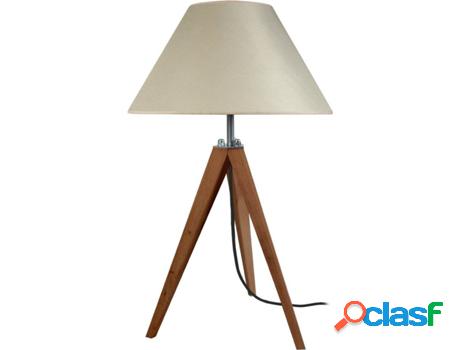 Lámpara de Mesa TOSEL Idun (Império Oscuro, Crema - E27 -