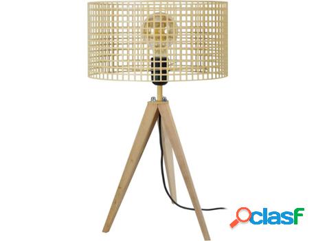 Lámpara de Mesa TOSEL Liseron (Amarillo - E27 - Máx. 40W -