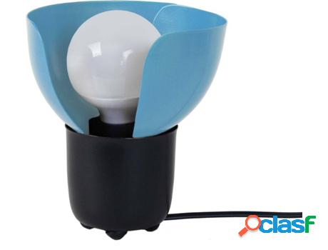 Lámpara de Mesa TOSEL Lotus (Negro, Azul Clara - E27 -