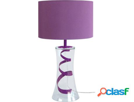 Lámpara de Mesa TOSEL Petit Trompeta (Morado - E27 - Máx.