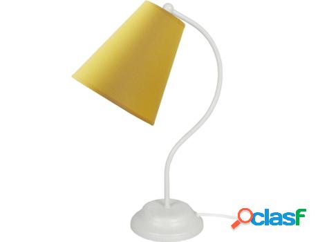 Lámpara de Mesa TOSEL Spencer (Blanco, Amarillo - E27 -