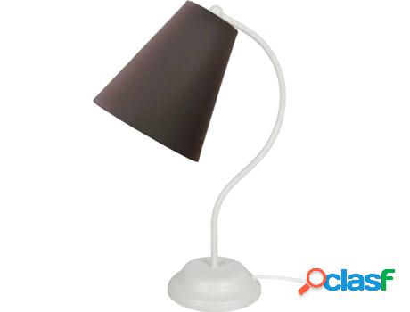 Lámpara de Mesa TOSEL Spencer (Negro, Blanco - E27 - Máx.