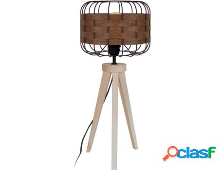 Lámpara de Mesa TOSEL Tressé.Bago C (Natural, Marrón,