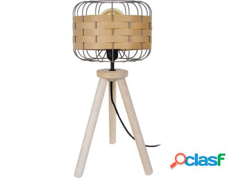 Lámpara de Mesa TOSEL Tressé.Bago R (Haya Natural, Gris