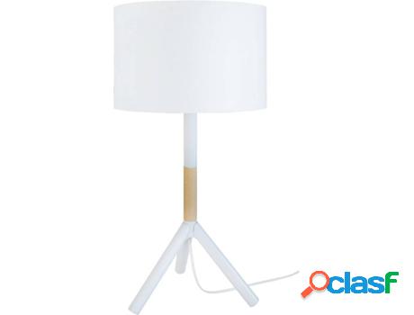Lámpara de Mesa TOSEL Trident C (Blanco - E27 - Máx. 40W -