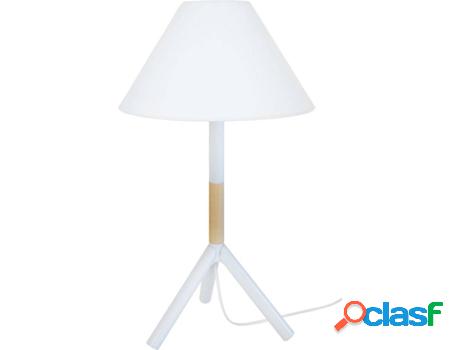Lámpara de Mesa TOSEL Trident C (Natural, Império Blanco -