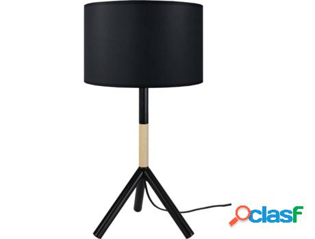 Lámpara de Mesa TOSEL Trident C (Negro - E27 - Máx. 40W -