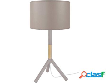 Lámpara de Mesa TOSEL Trident C (Taupe - E27 - Máx. 40W -