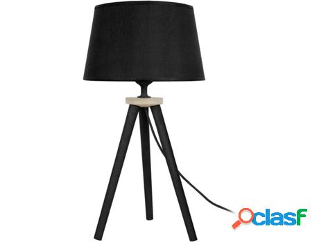 Lámpara de Mesa TOSEL Utgard (Natural, Negro - E27 - Máx.