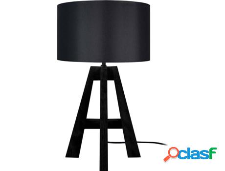 Lámpara de Mesa TOSEL Vidar A (Negro - E27 - Máx. 40W -